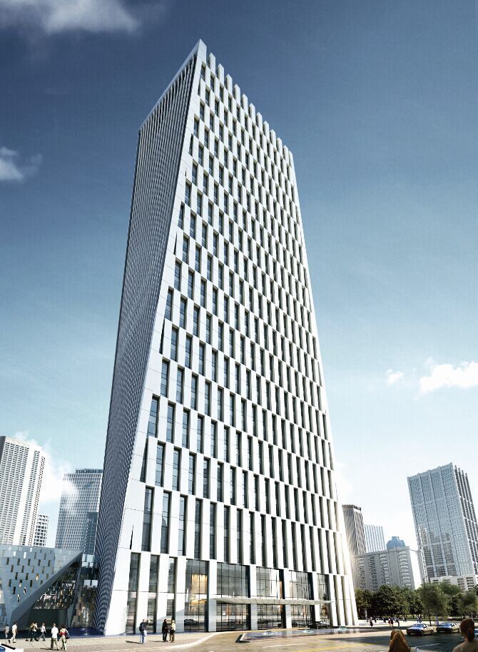 幕墙铝单板建筑天津南方大厦